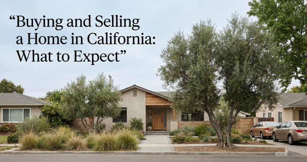 buying and selling homes in ca